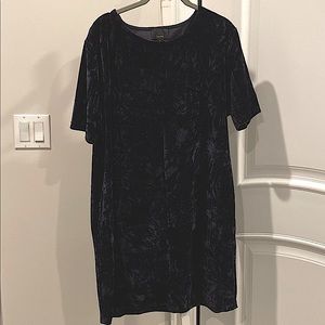 Velvet Navy shift dress